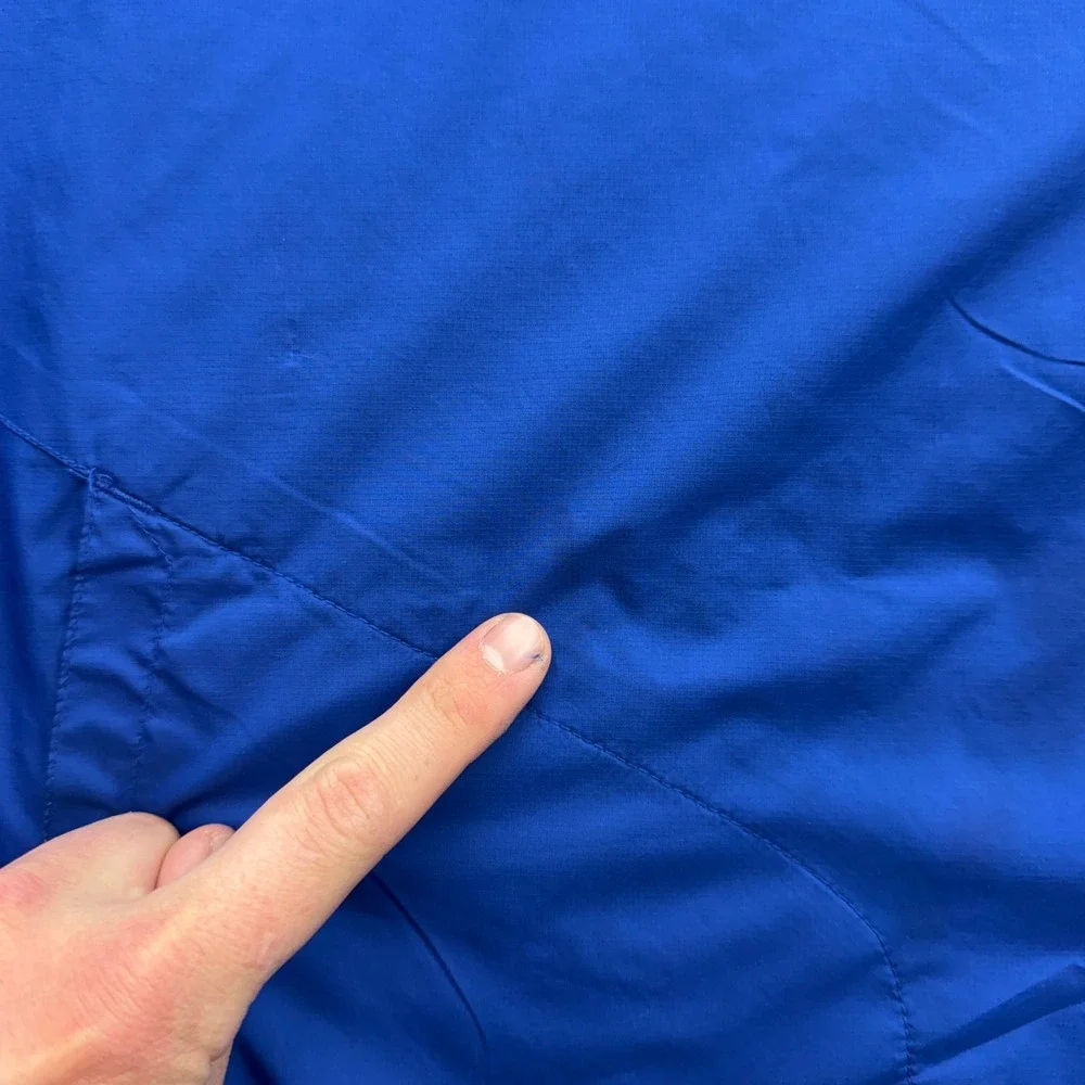 Reebok Buffalo Bills Mens Large Blue‎ PlayDry Quarter Zip Windbreaker Jacket NFL